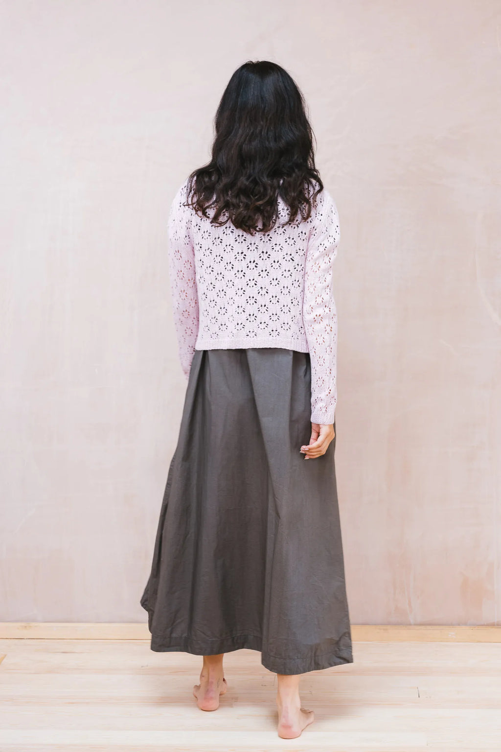 nickel cardigan lacey cotton cashmere