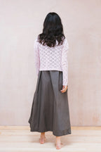 nickel cardigan lacey cotton cashmere