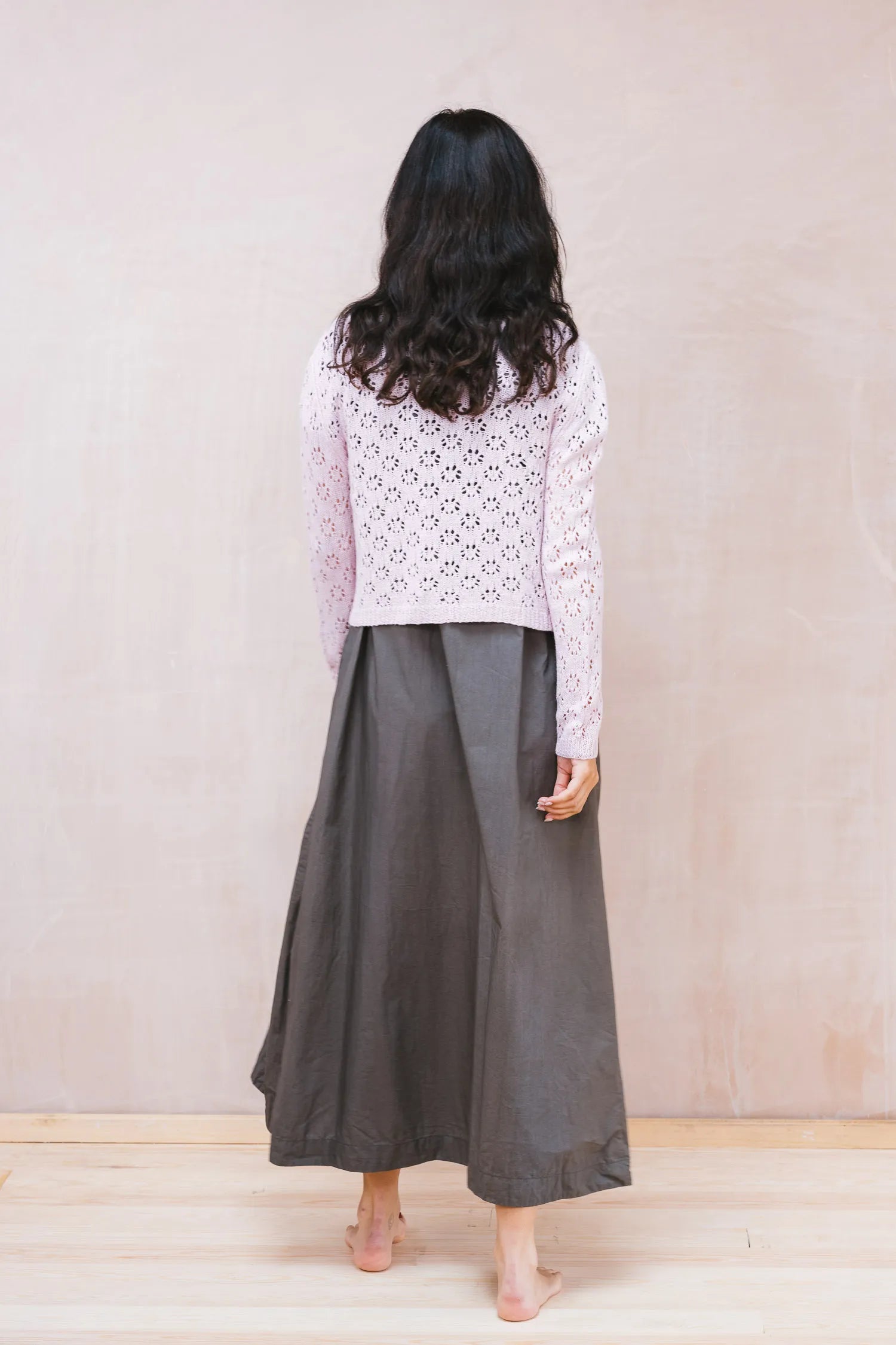 nickel cardigan lacey cotton cashmere