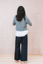 nickel cardigan lacey cotton cashmere