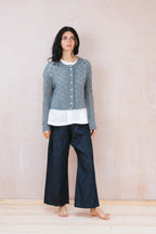 nickel cardigan lacey cotton cashmere