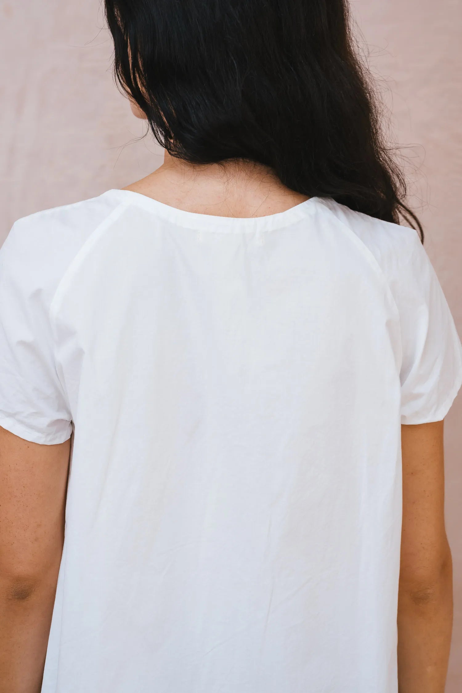 smock top cotton poplin