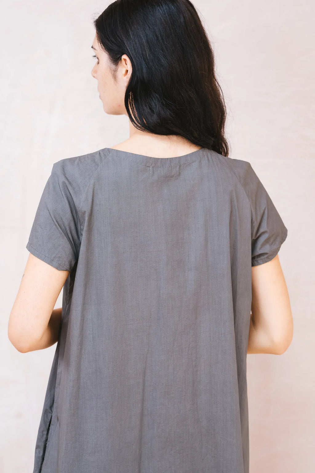 smock dress cotton poplin