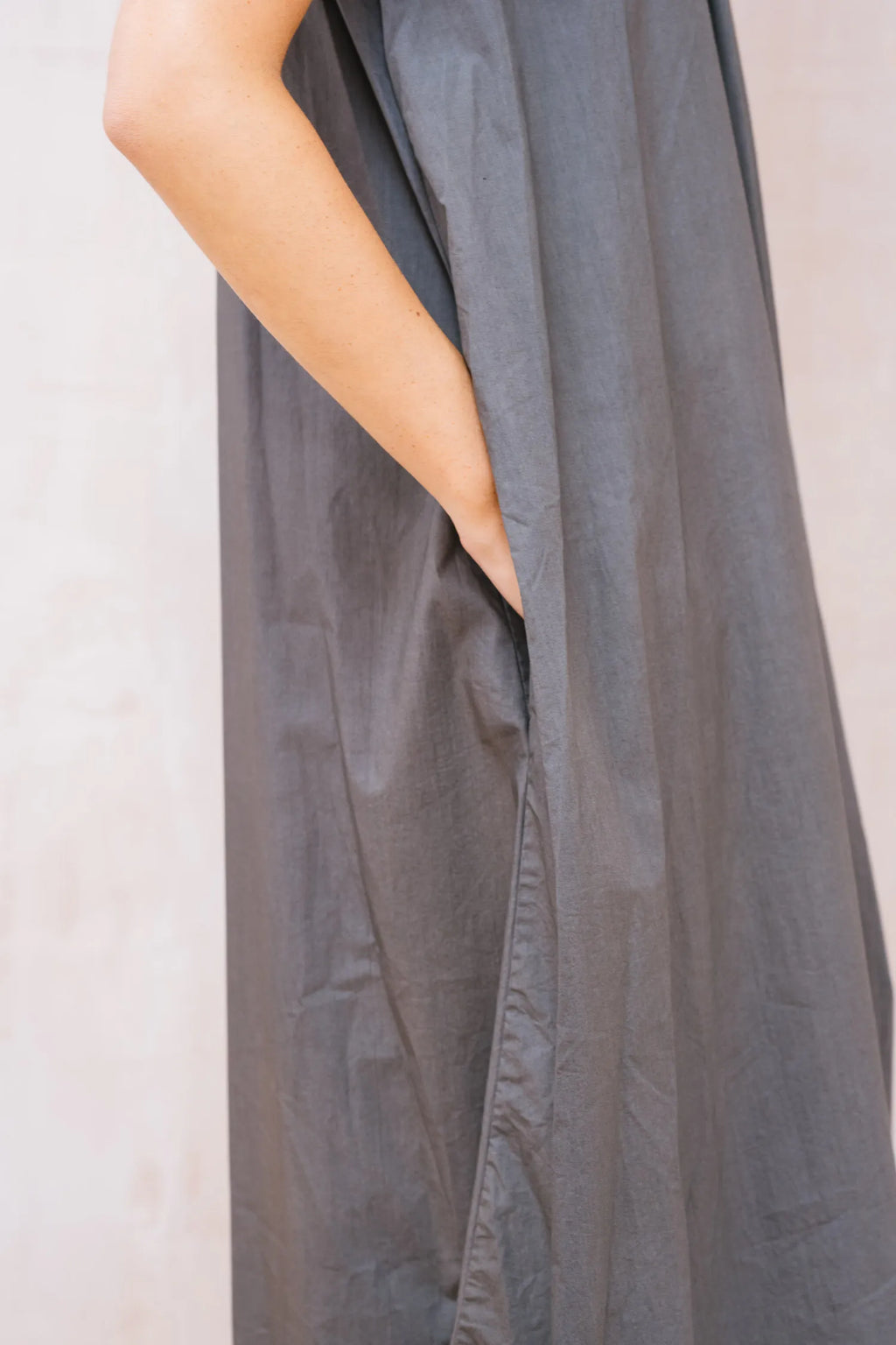 smock dress cotton poplin