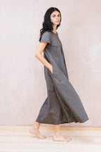 smock dress cotton poplin