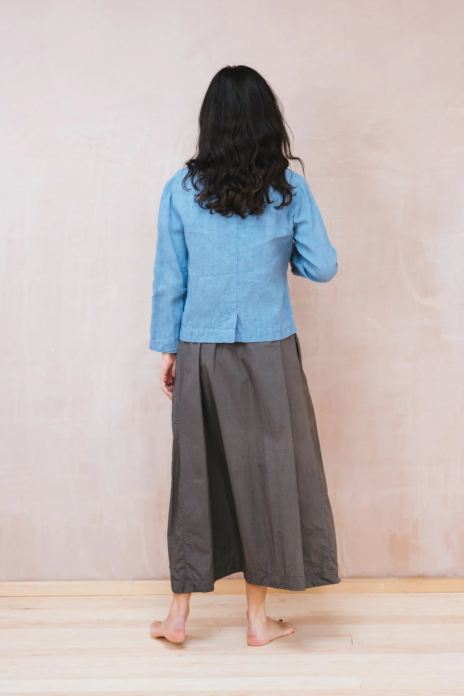 smock dress cotton poplin