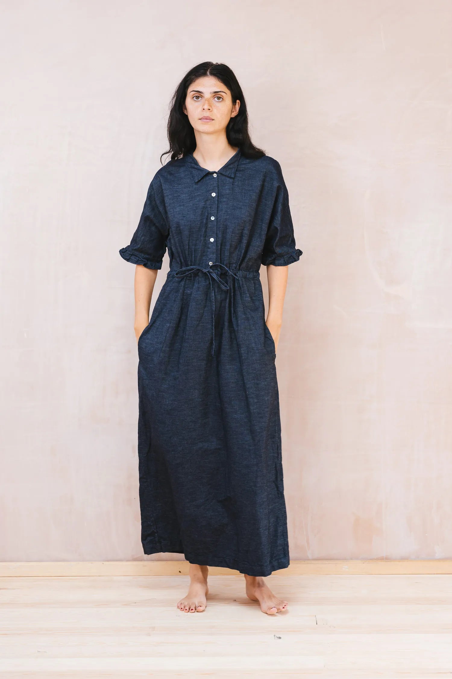 uniform dress denim