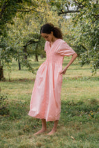 sale asymmetric moonbeam dress cotton poplin image 0