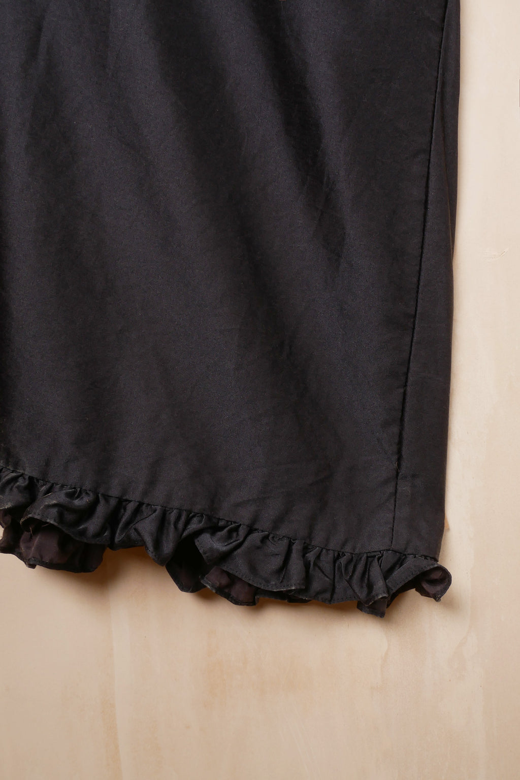 wide leg frill hem pants image 3