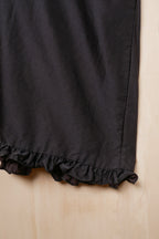wide leg frill hem pants image 3