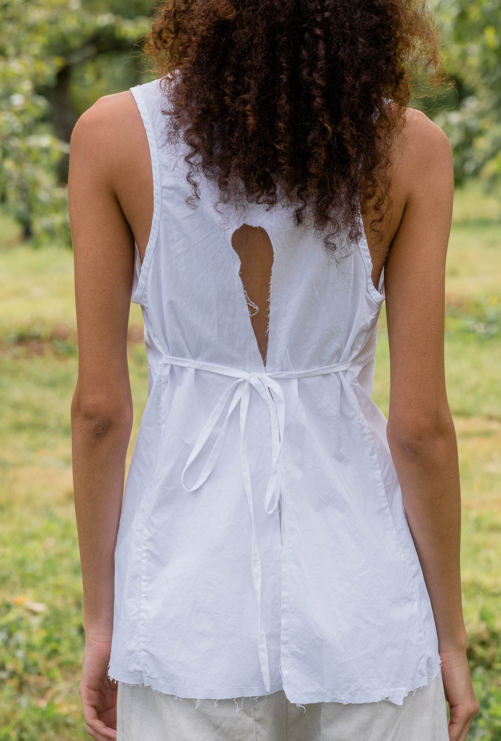 sale apron blouse cotton poplin image 3