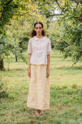 sale frill yoke blouse cotton voile image 0