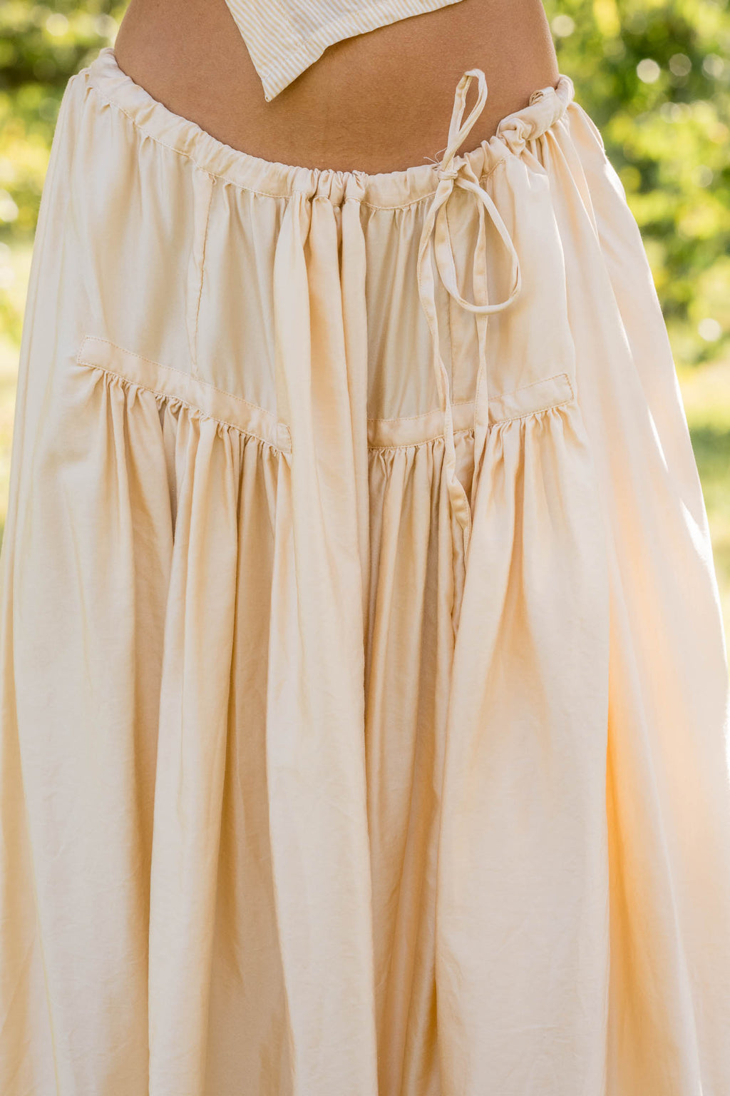 new frida skirt silk cotton satin image 4