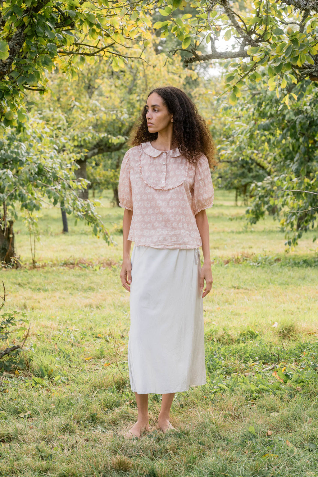 sale bias cut skirt short silk cotton satin image 0