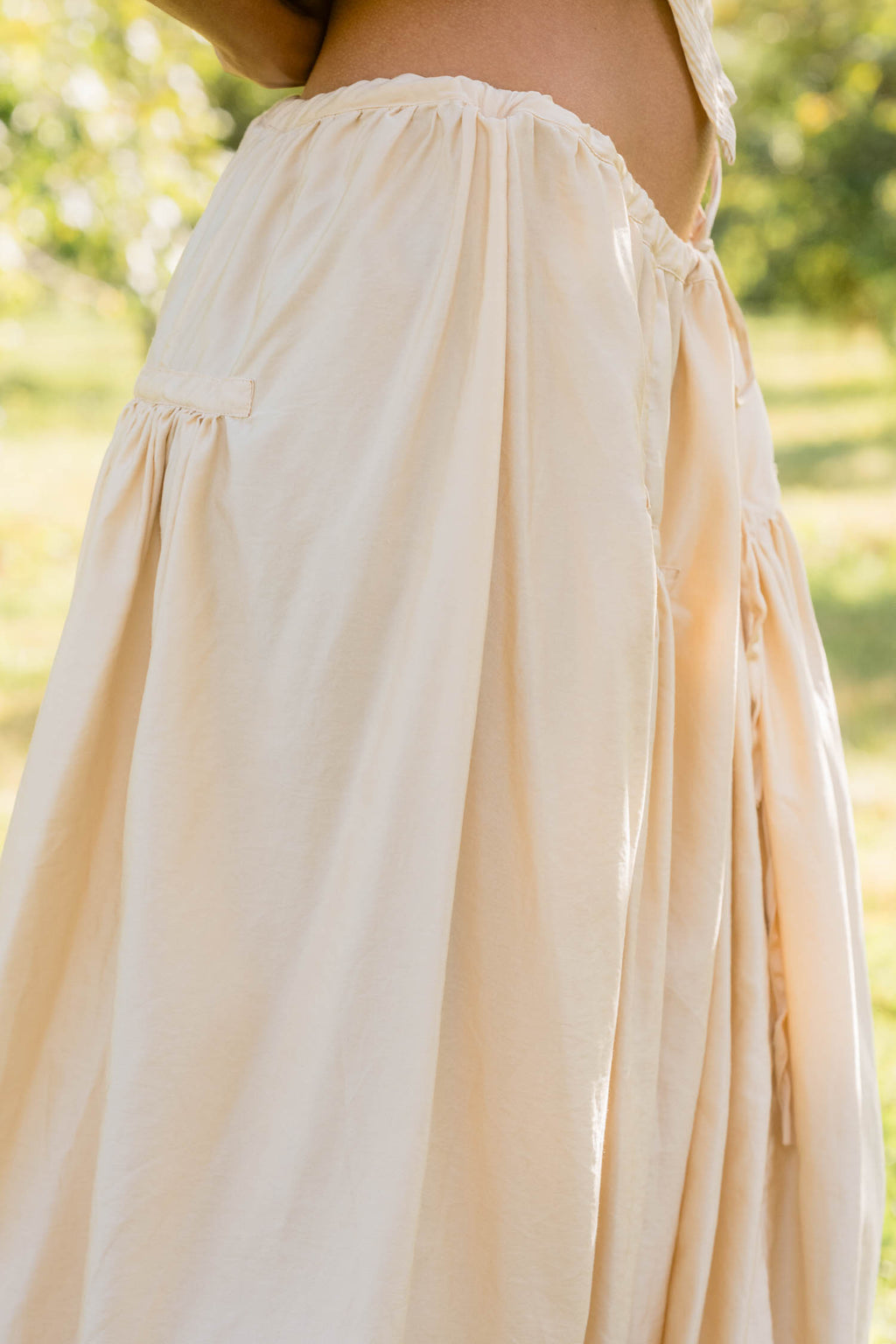 new frida skirt silk cotton satin image 6