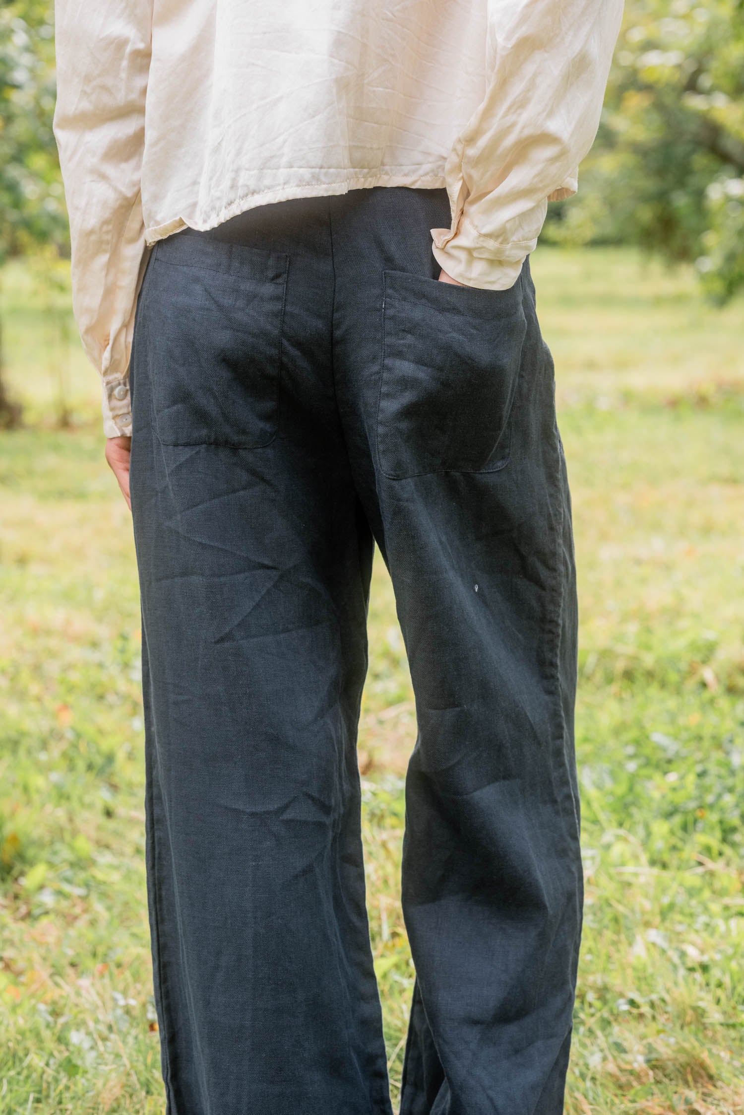 sale hem pants linen twill image 3