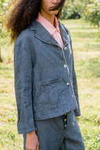 big stan jacket linen denim image 7