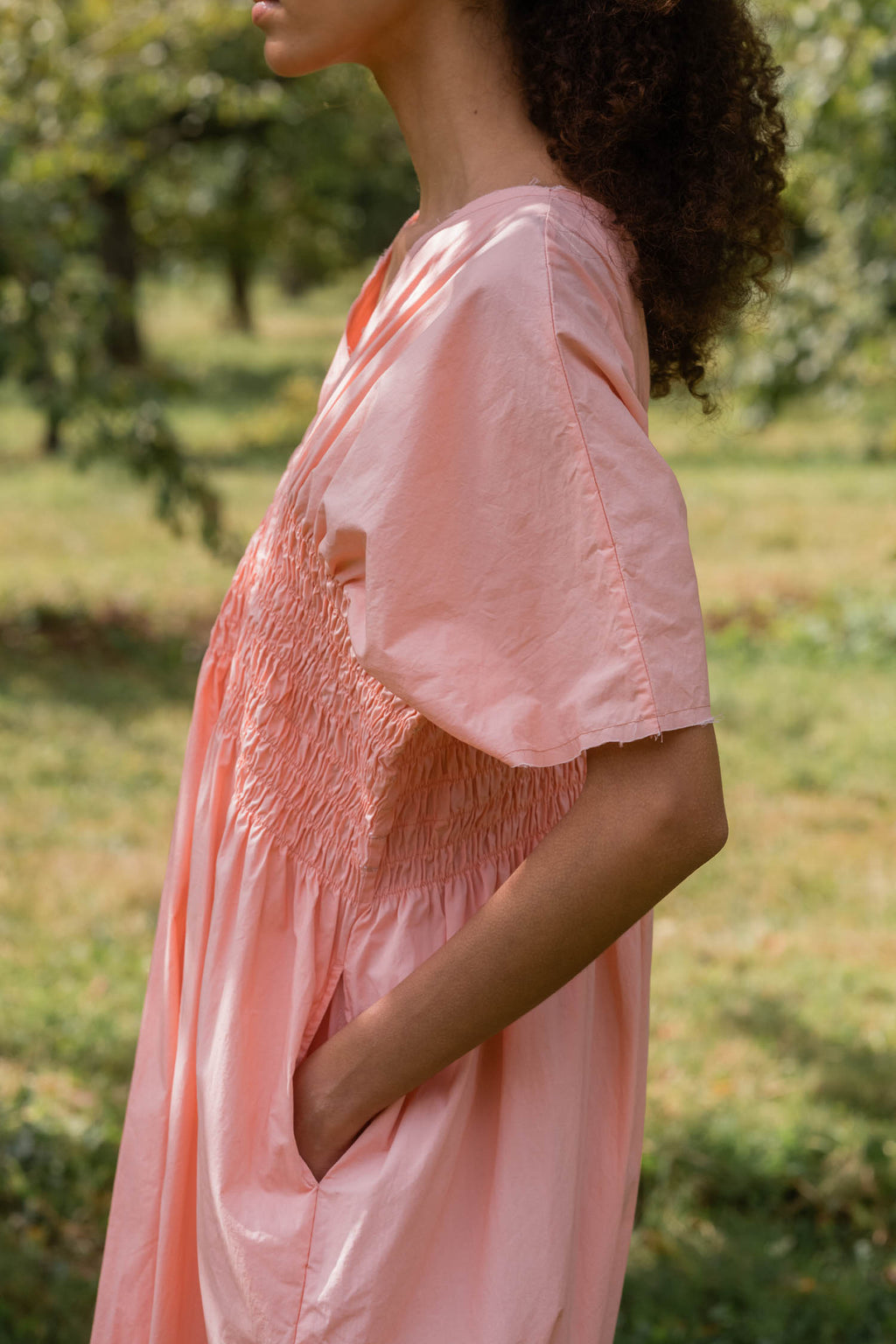 sale asymmetric moonbeam dress cotton poplin image 5