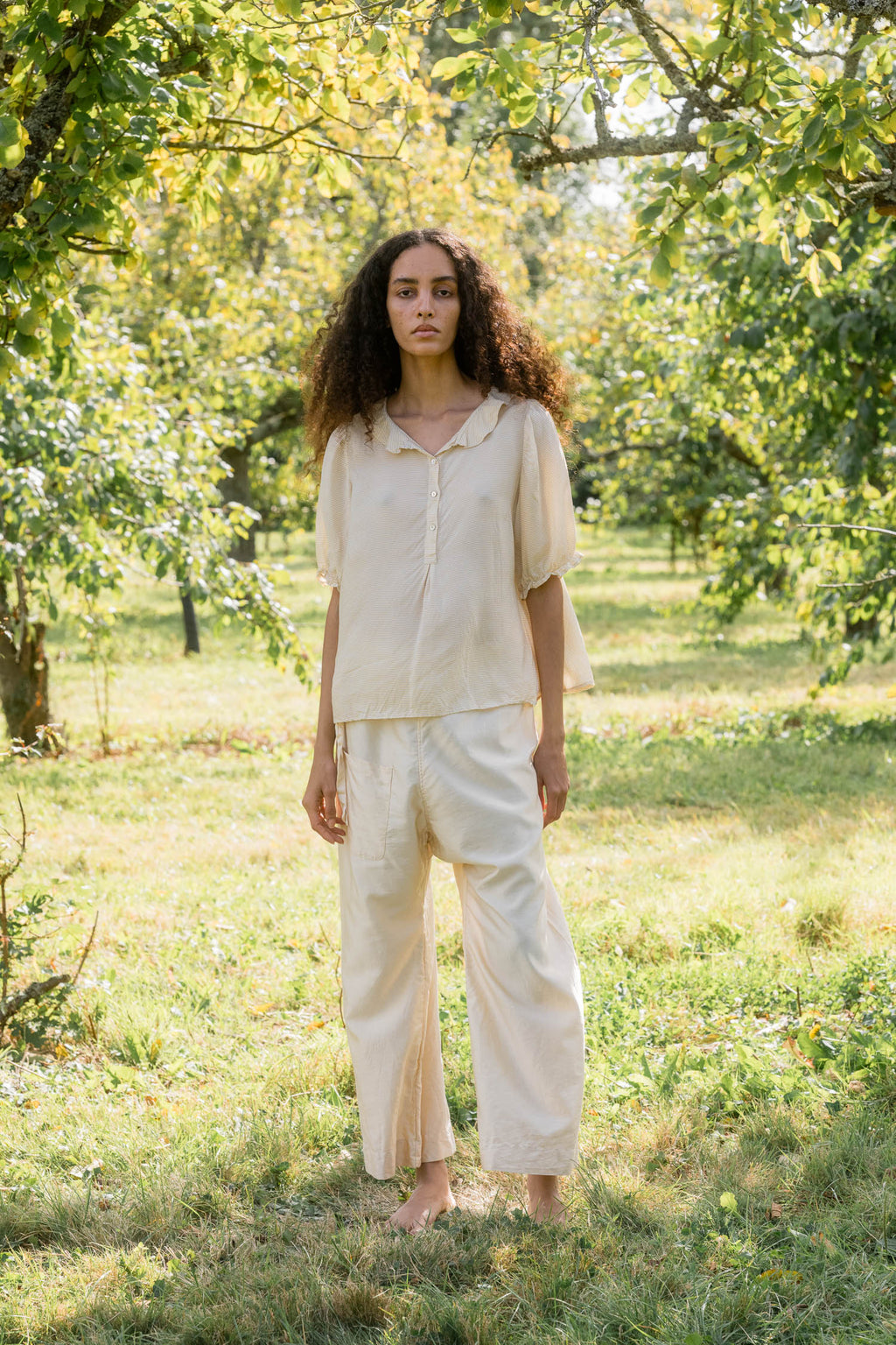 sale wide leg japan pants linen twill image 0