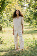 sale wide leg japan pants linen twill image 0