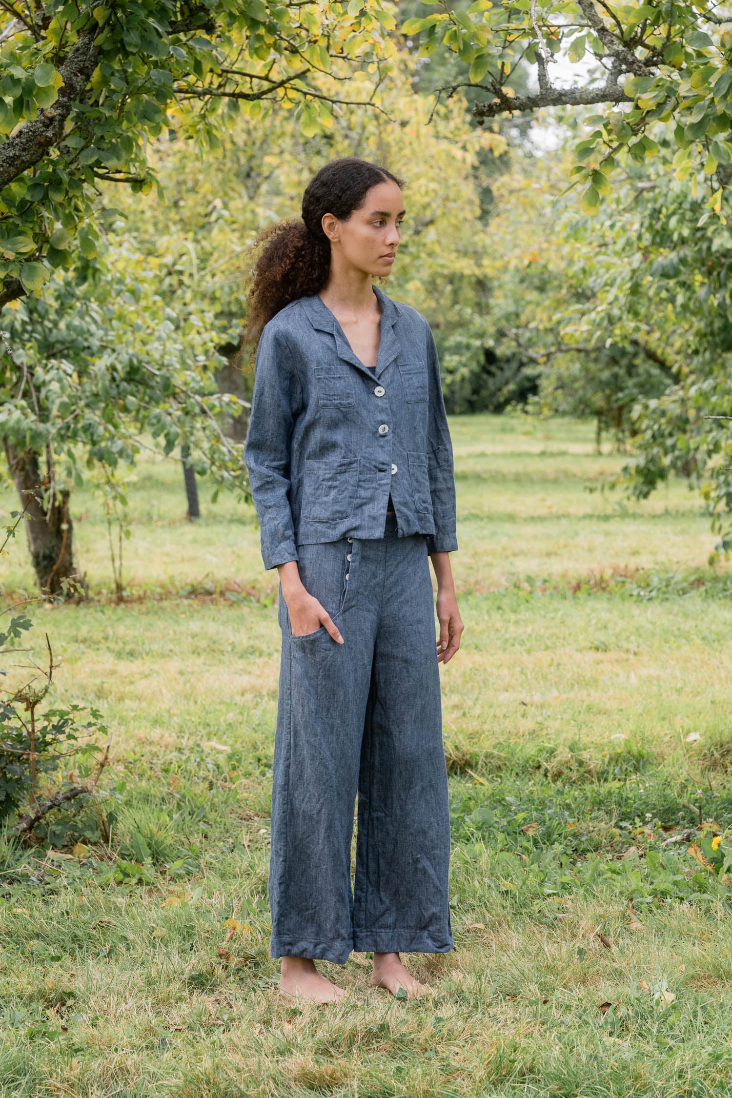 sale stanley jacket linen denim image 5