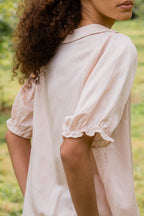 sale sweet blouse silk cotton satin image 2