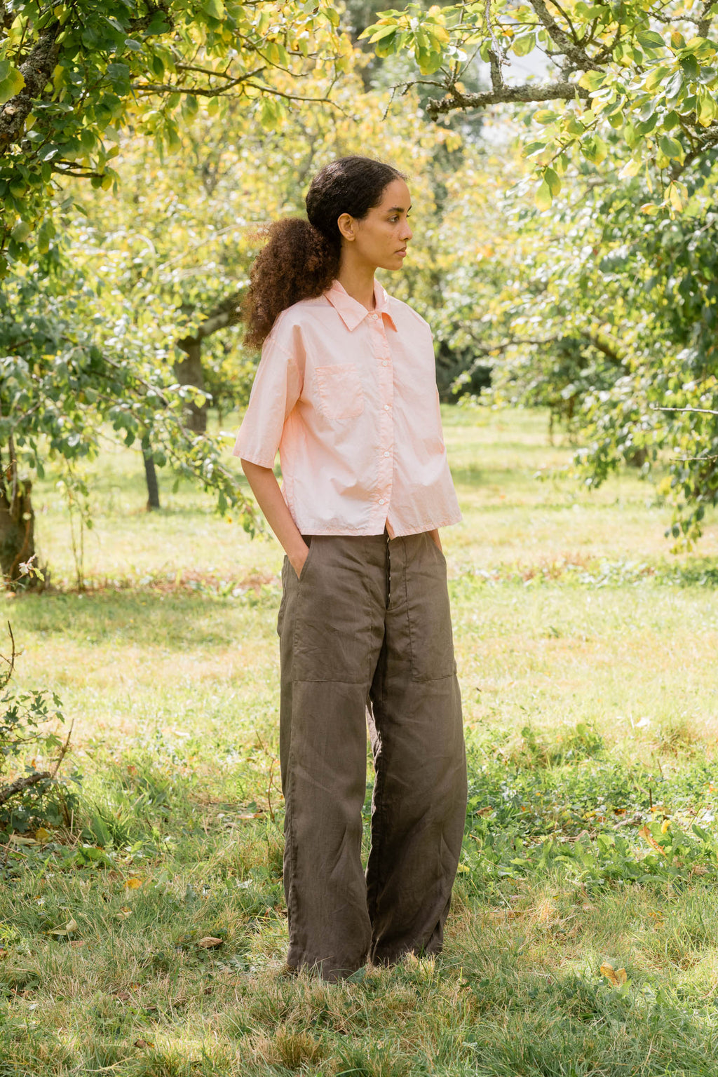 sale clean new shirt cotton tiny check image 1