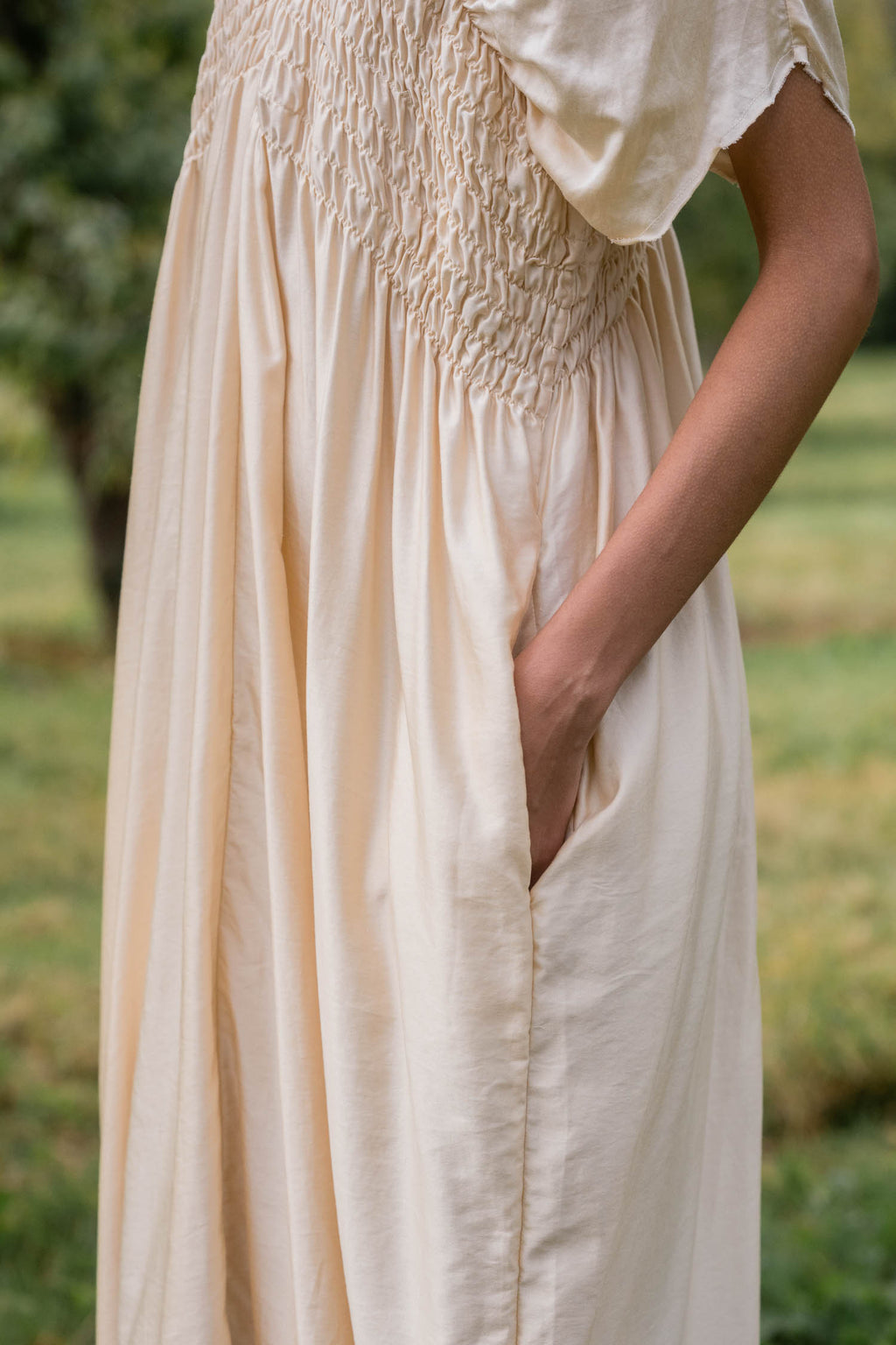 sale asymmetric moonbeam dress silk cotton satin image 6