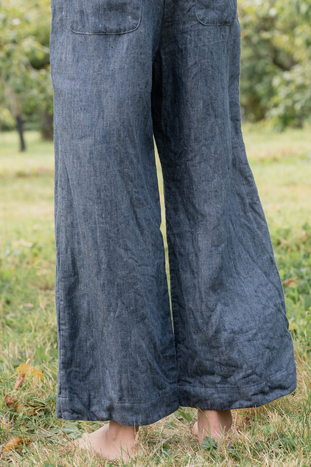 sale hem pants linen denim image 8