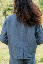 big stan jacket linen denim image 1