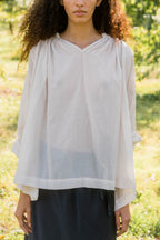 1028a gathered blouse azuma silk cotton image 5