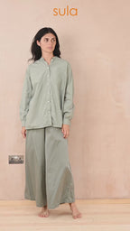 button thru shirt cotton poplin